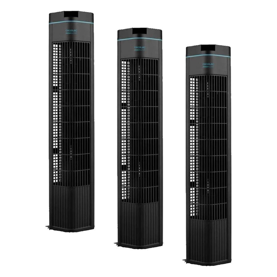 3 Cecotec Turmventilatoren leise 3 Geschwindigkeiten 90º (Set)